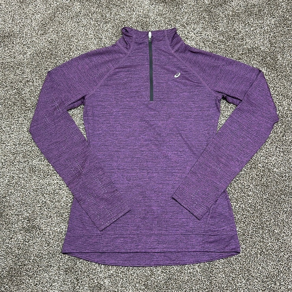 ASICS asics light show quarter zip pullover base layer form fitting women’s XS